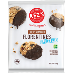 Photo of Kezs Kitchen Gluten Free Choc Almond Florentines Biscuits 180g