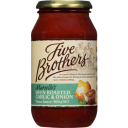 Photo of Bertolli Five Brothers Oven Roasted Garlic & Onion Pasta Sauce