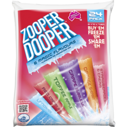 Photo of Zooper Dooper 8 Magic Flavours Flavoured Ice Confection Mix Tubes 24x70ml