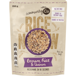 Photo of Community Co Brown Rice & Quinoa Microwavable Rice 250g