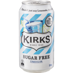 Photo of Kirks Sugar Free Lemonade Bottle Soft Drink 375ml