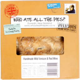 Photo of Who Ate All The Pies Wild Vension & Rosemary Pie 800g