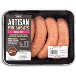 Photo of SCOTTSDALE PORK SAUSAGES (TRAY) CHEESE & BACON