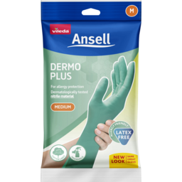 Photo of Ansell Glove Dermo Plus Medium 1pk