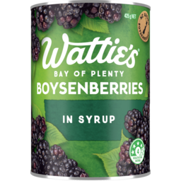Photo of Wattie's Boysenberries In Syrup 425g