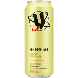 Photo of V Refresh Energy Drink Citrus Lemonade 500ml