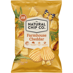 Photo of Natural Chip Co Farmhouse Cheddar Chips 175g