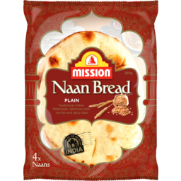Photo of Mission Plain Naan Bread 4 Pack 280g
