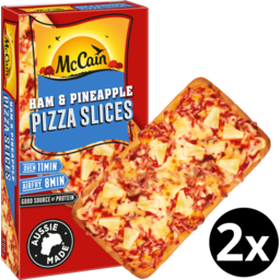 Photo of McCain Ham & Pineapple Pizza Slices 6pk