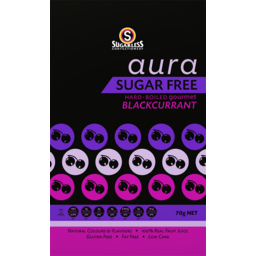 Photo of Sugarless Confectionery Aura Sugar Free Blackcurrant Hard Boiled Candy