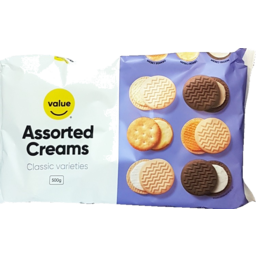 Photo of Value Assorted Creams Biscuits 500g