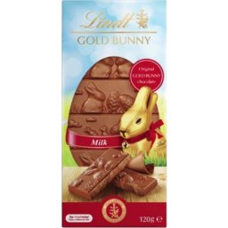 Photo of Lindt Gold Bunny Block Milk Chocolate 120gm