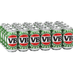 Photo of Victoria Bitter VB Cans 24x375ml