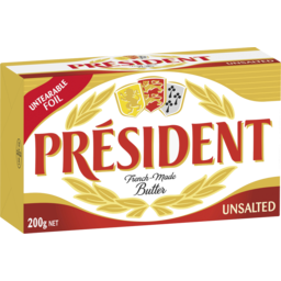 Photo of President Butter Unsalted 200g