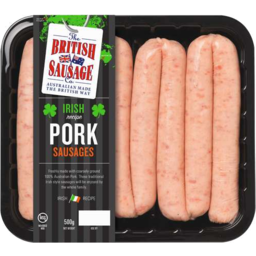 Photo of The British Sausage Co Irish Pork Sausages 500gm