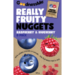 Photo of Goodness Me Fruit Nuggets Raspberry & Blueberry