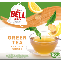 Photo of Bell Tea Bags Lemon & Ginger Green 50 Pack