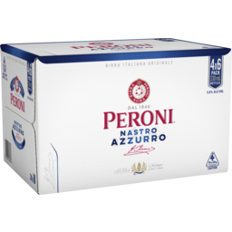 Photo of Peroni Nastro Azzurro 5.0% 4 X 6 X 330ml Bottles 6.0x330ml