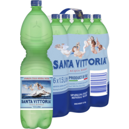 Photo of Santa Vittoria Mineral Water Sparkling 1.5L 6 Pack