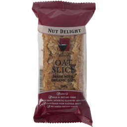 Photo of All Natural Bakery Nut Delight Organic Oat Slice 100g