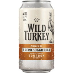 Photo of Wild Turkey & Cola Zero Sugar Can