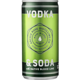 Photo of Archie Rose Vodka & Soda with Lime Can 200ml