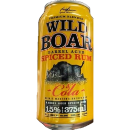 Photo of Wild Boar Spiced Rum & Cola 15% Can