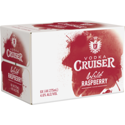 Photo of Vodka Cruiser Wild Raspberry 4.6% 6 X 4 X 275ml Bottle 4.0x275ml