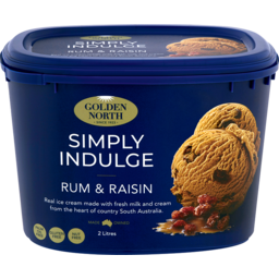 Photo of Golden North Rum & Raisin Ice Cream 2lt