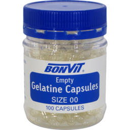 Photo of BONVIT Gelatine 00 Capsules 100 Capsules