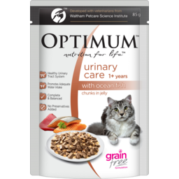 Photo of Optimum Urinary Care 1+ Years With Ocean Fish Chunks In Jelly Cat Food Pouch