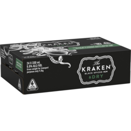 Photo of Kraken Black Spiced Rum & Dry Can