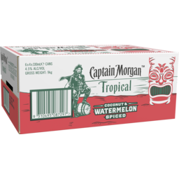 Photo of Captain Morgan Tropical Coconut & Watermelon 330ml