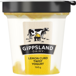 Photo of Gippsland Dairy Lemon Curd Twist Yogurt 160g