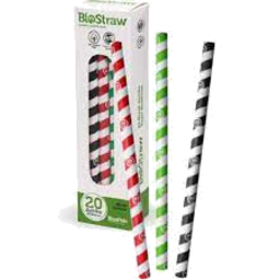 Photo of Biopak Straw Paper Jumbo 20pk