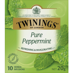Photo of Twinings Pure Peppermint Herbal Infusions Tea Bags 10 Pack 20g