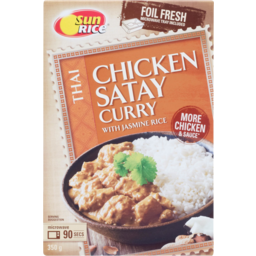 Photo of Sunrice Thai Chicken Satay Curry With Jasmine Rice