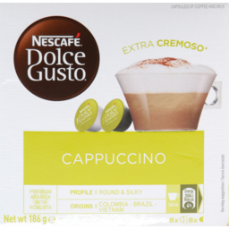Photo of Nescafe Dolce Gusto Coffee Capsules Cappuccino 16s 186g