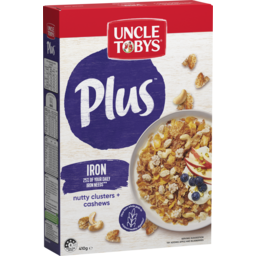 Photo of Uncle Tobys Plus Iron Breakfast Cereals 410gx12 410g