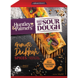 Photo of Huntley & Palmers Crackers Baked Sour Dough Aromatic Dukkah Spices 145g