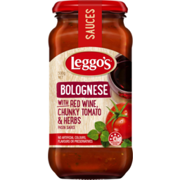 Photo of Leggo's Bolognese With Red Wine, Chunky Tomato & Herbs Pasta Sauce 500g