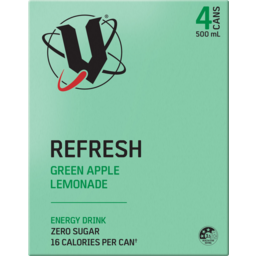 Photo of V Refresh Zero Sugar Green Apple Lemonade Energy Drink