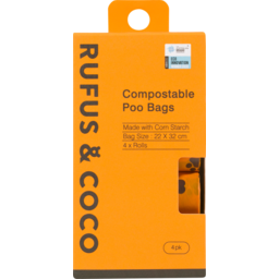 Photo of Rufus & Coco Compostable Poo Bags 4 Pack