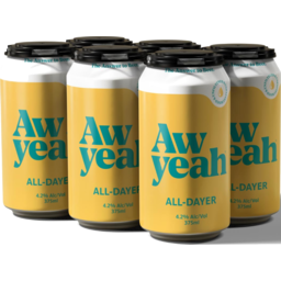 Photo of Aw Yeah All Dayer Beer Can 375ml 6pk