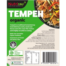 Photo of NUTRISOY:NS Tempeh Plain (Green) Organic