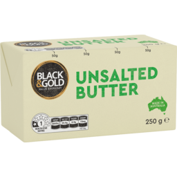 Photo of Black & Gold Unsalted Butter 250gm