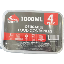 Photo of Culinary Kitchen Containers Reusable Pk4