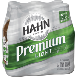 Photo of Hahn Premium Light 6 X 375ml Bottle Shrinkwrap 6.0x375ml
