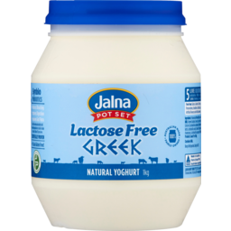 Photo of Jalna Pot Set Lactose Free Natural Greek Yoghurt 1kg