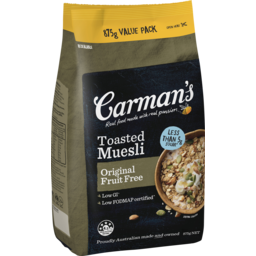 Photo of Carman's Toasted Muesli Original Fruit Free